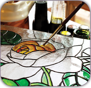 آموزش نقاشی روی شیشه در پویااندیش